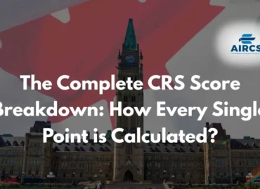 CRS Score Breakdown chart for Express Entry