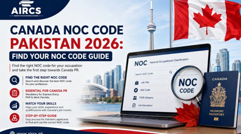 Canada NOC code chart 2026 for Pakistani Express Entry applicants