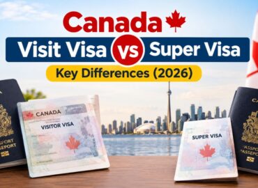 Canada visit visa vs super visa stay length comparison