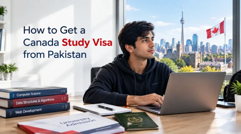 Canada study visa from Pakistan 2026